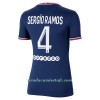 Camiseta de fútbol Paris Saint-Germain Sergio Ramos 4 Primera Equipación 2021/22 - Mujer